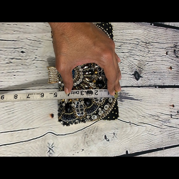 🆕 Black Beaded Clutch - Picture 10 of 10